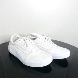 White vans shoe size 3 kids